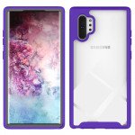 Galaxy Note 10 Clear Dual Defense Hybrid Case (Purple)